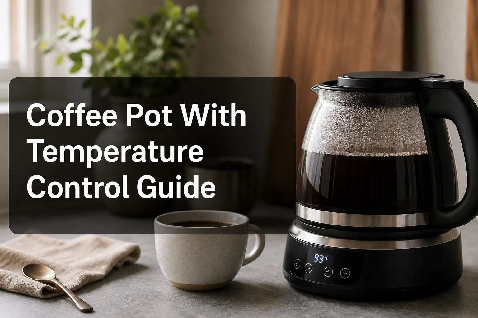 Coffee Pot With Temperature Control Guide