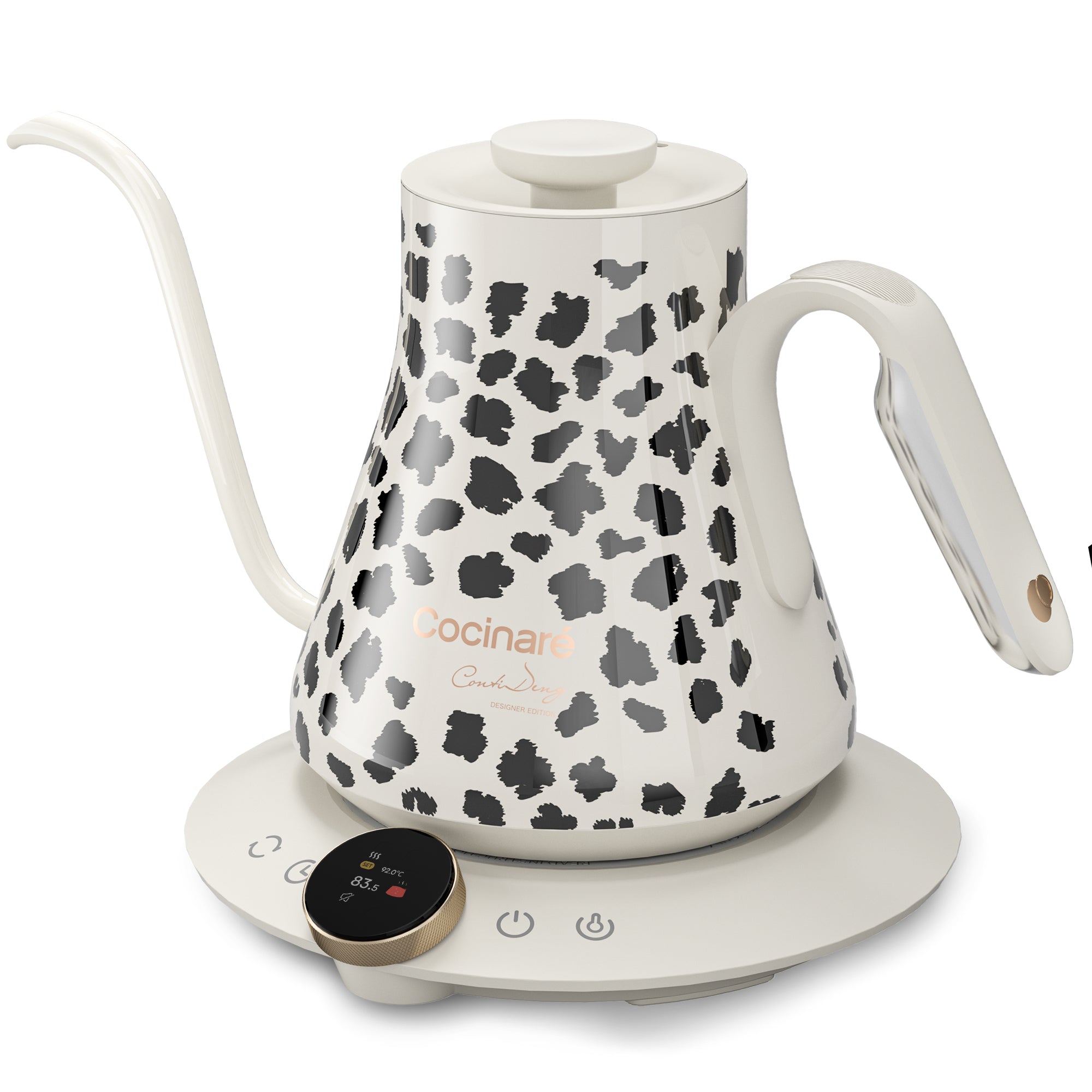 Cocinare Color-changing Collection Blush Leopard Electric Kettle