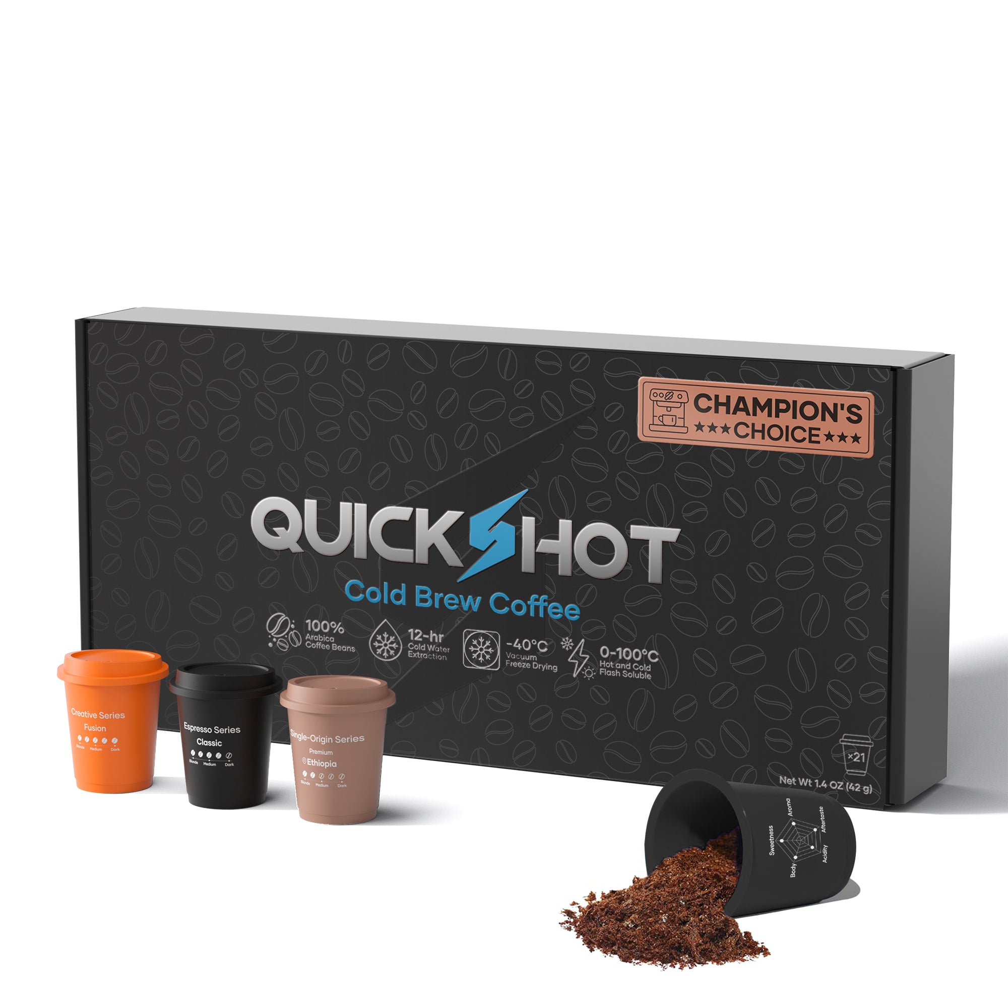Quickshot Instant Cold Brew Coffee (Mix Series)