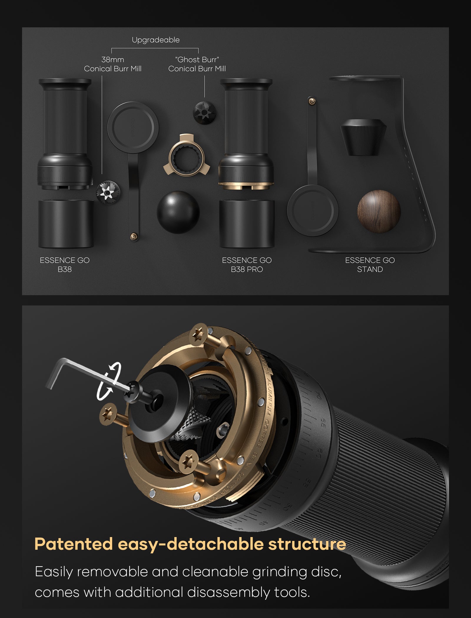 ESSENCE GO Portable Coffee Grinder