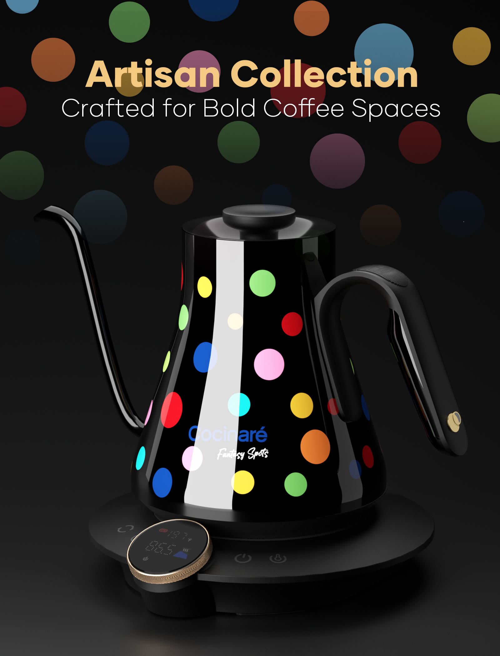Cocinare Artisan Collection Confetti Electric Kettle