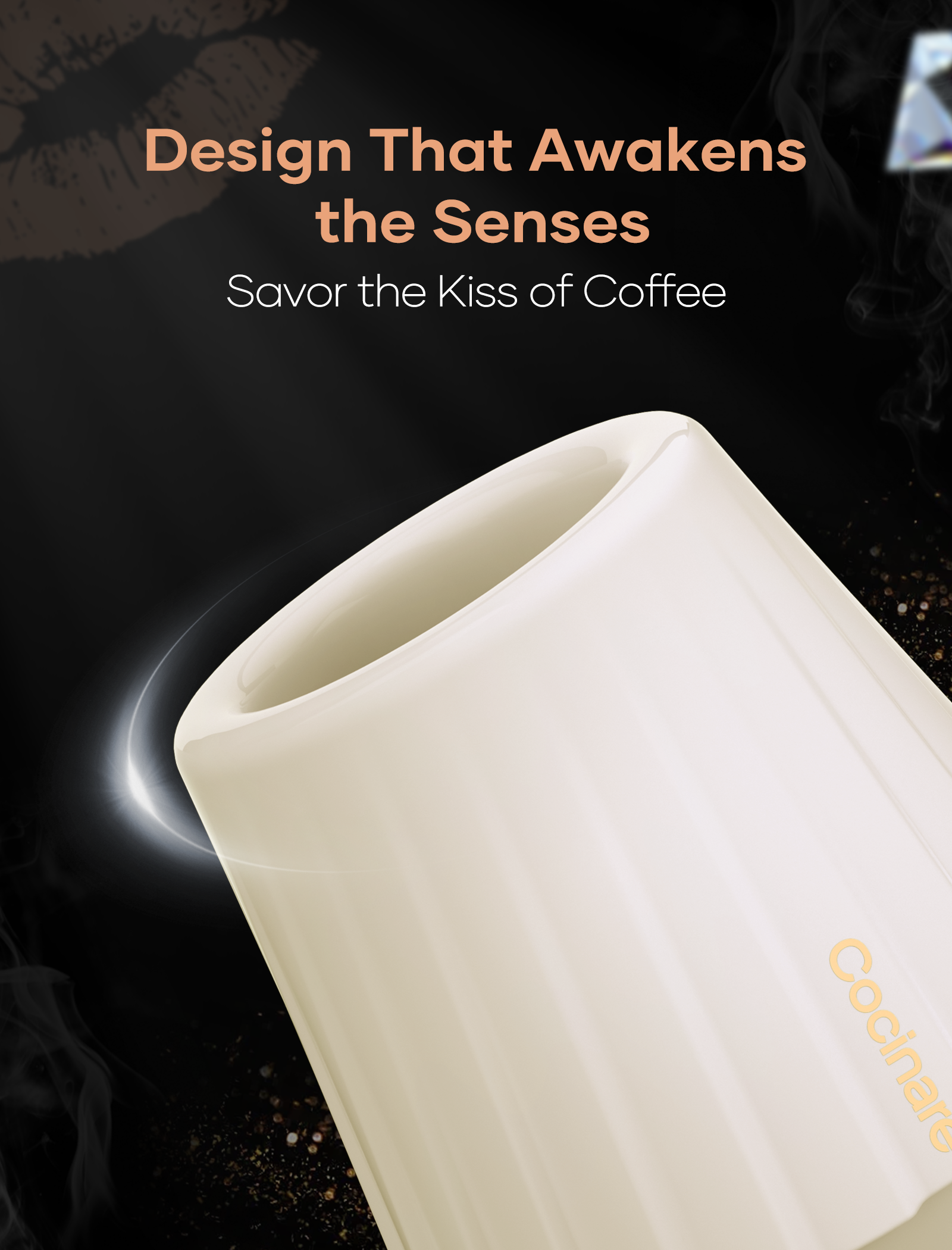 Cocinare KissCup Ceramic Tasting Cup Set of 3