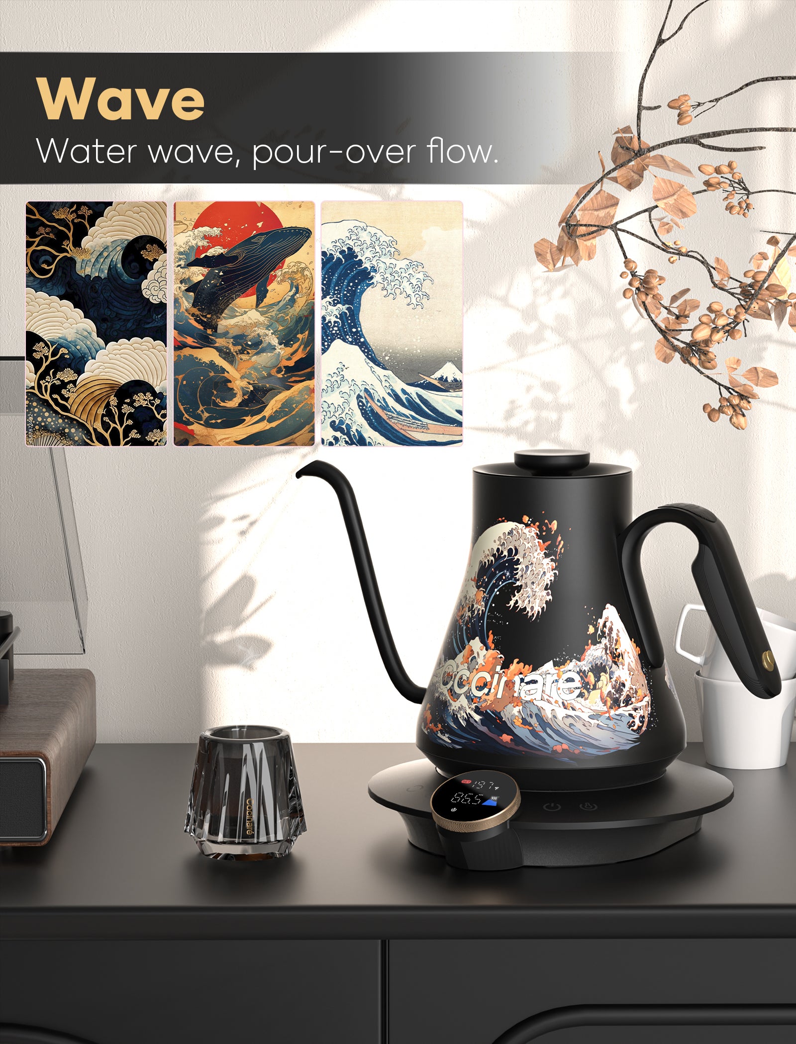 FLOW M900 Artisan Collection Electric Kettle - Wave