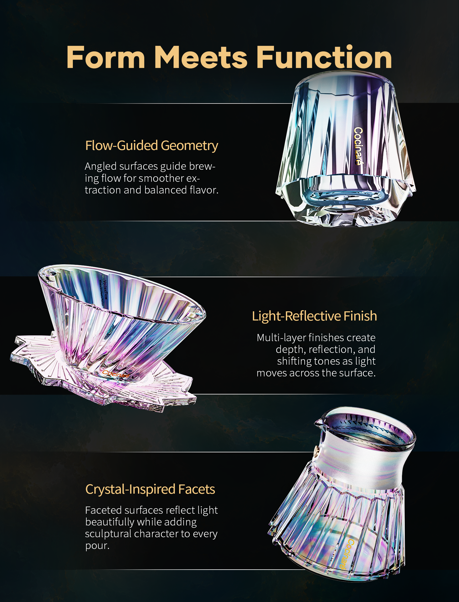 Cocinare TasteSet Crystal Coffee Tasting Set