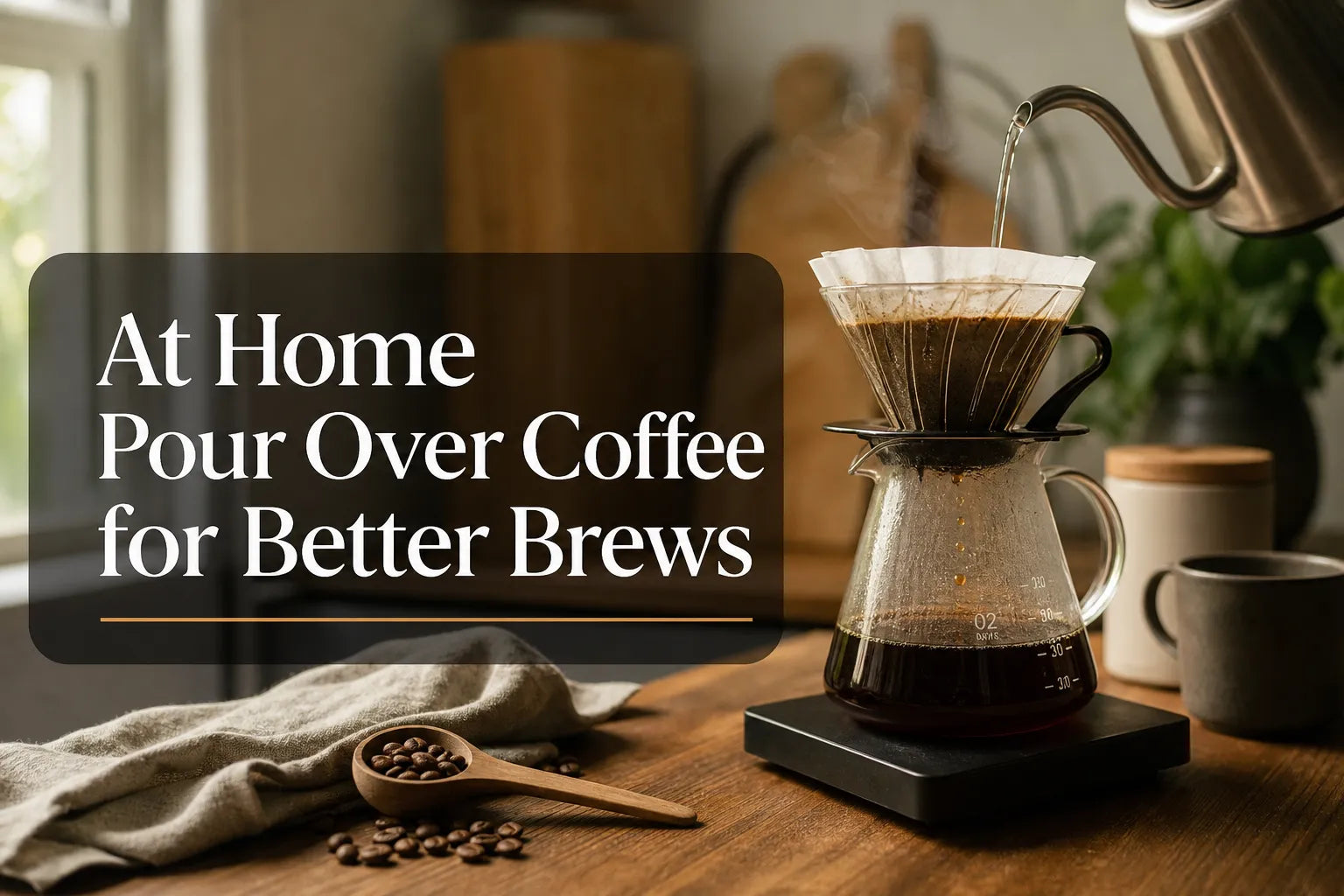 At Home Pour Over Coffee for Better Brews