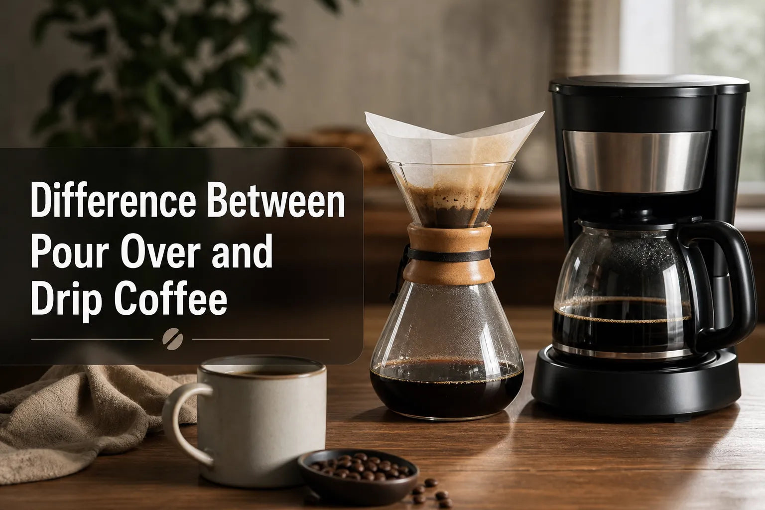 Difference Between Pour Over and Drip Coffee