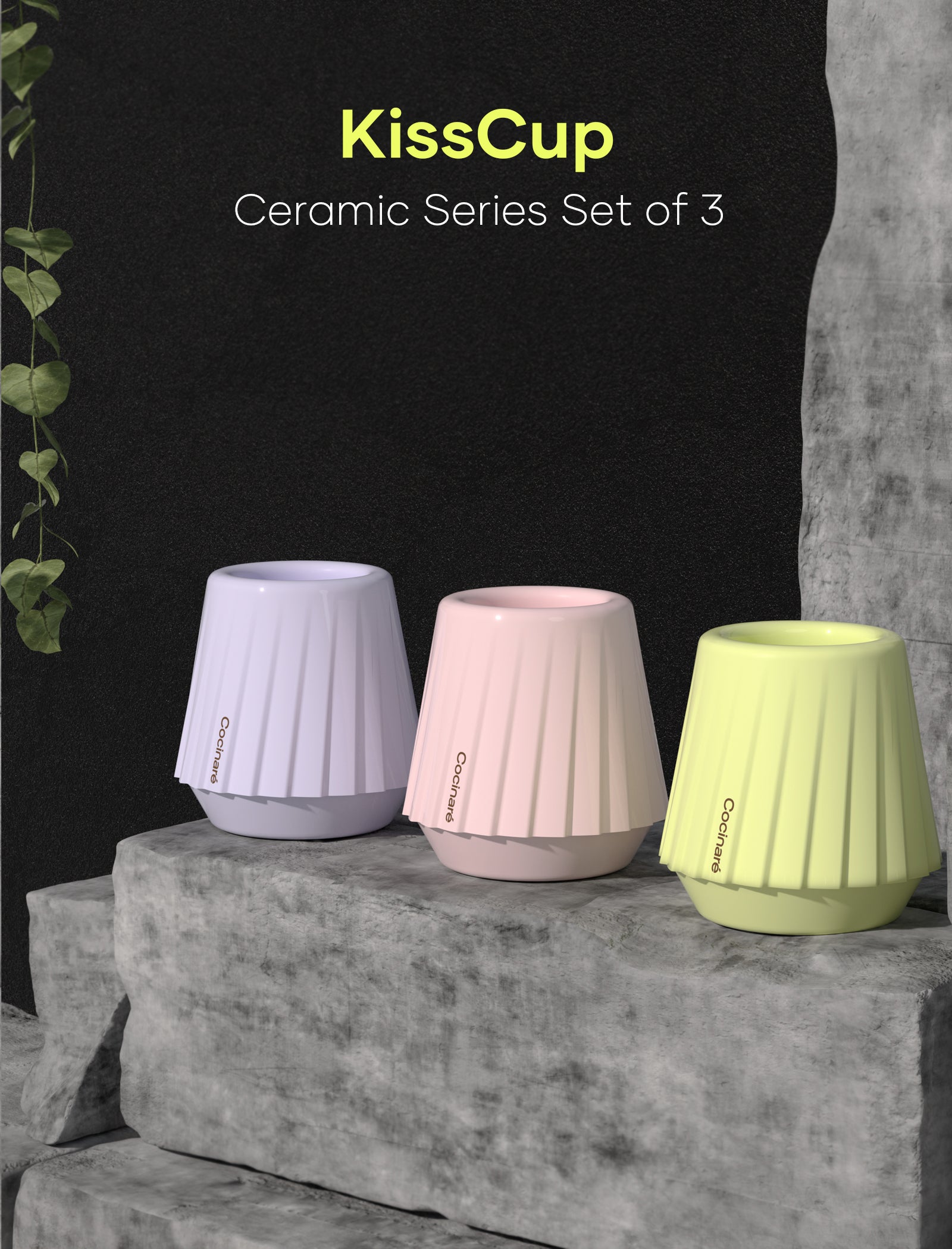 Cocinare KissCup Ceramic Tasting Cup Set of 3