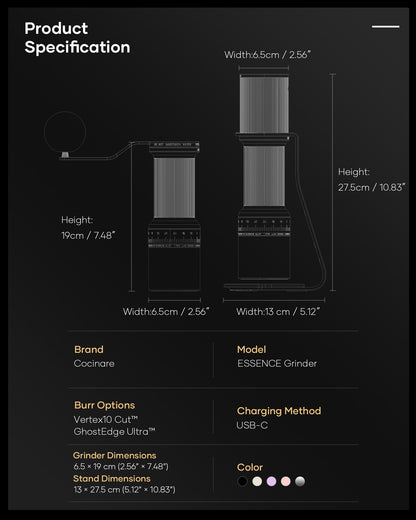 Molino de café 2 en 1 ESSENCE DUO