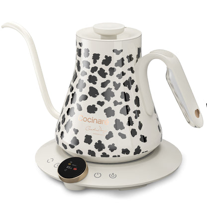 Cocinare Color-changing Collection Blush Leopard Electric Kettle