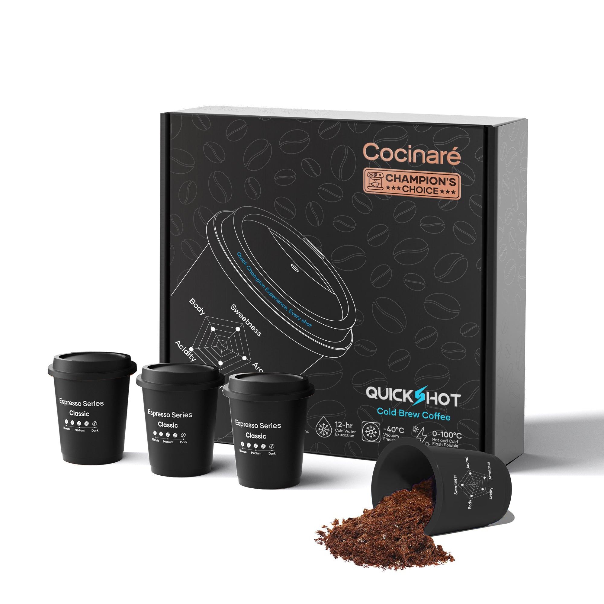 Quickshot Instant Cold Brew Coffee (Espresso Series)