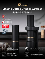 Cocinare ESSENCE 2-IN-1 Electric Coffee Grinder