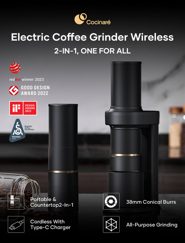 Cocinare ESSENCE DUO 2-in-1 Electric Coffee Grinder