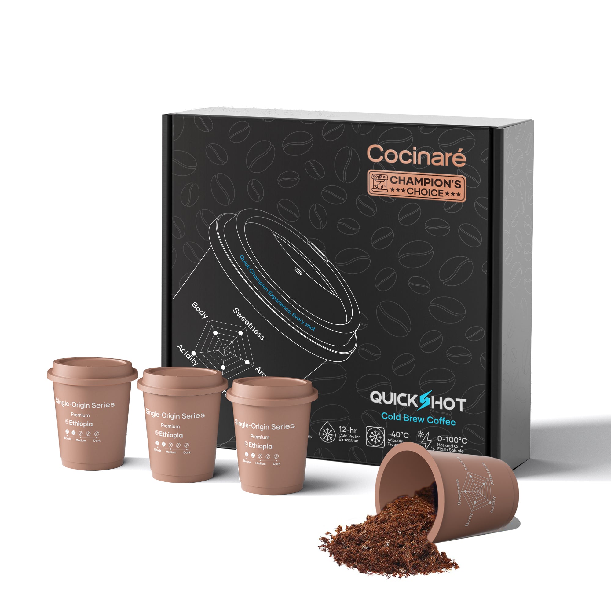 Quickshot Instant Cold Brew Coffee (Single-Origin Series)