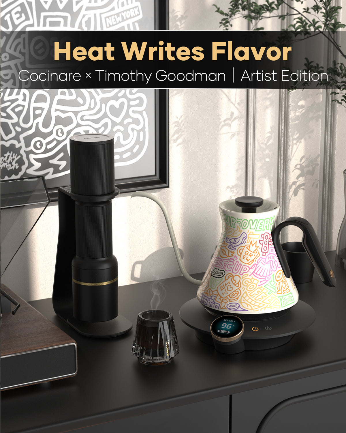 Cocinare x Timothy Goodman Artist Edition Electric Kettle