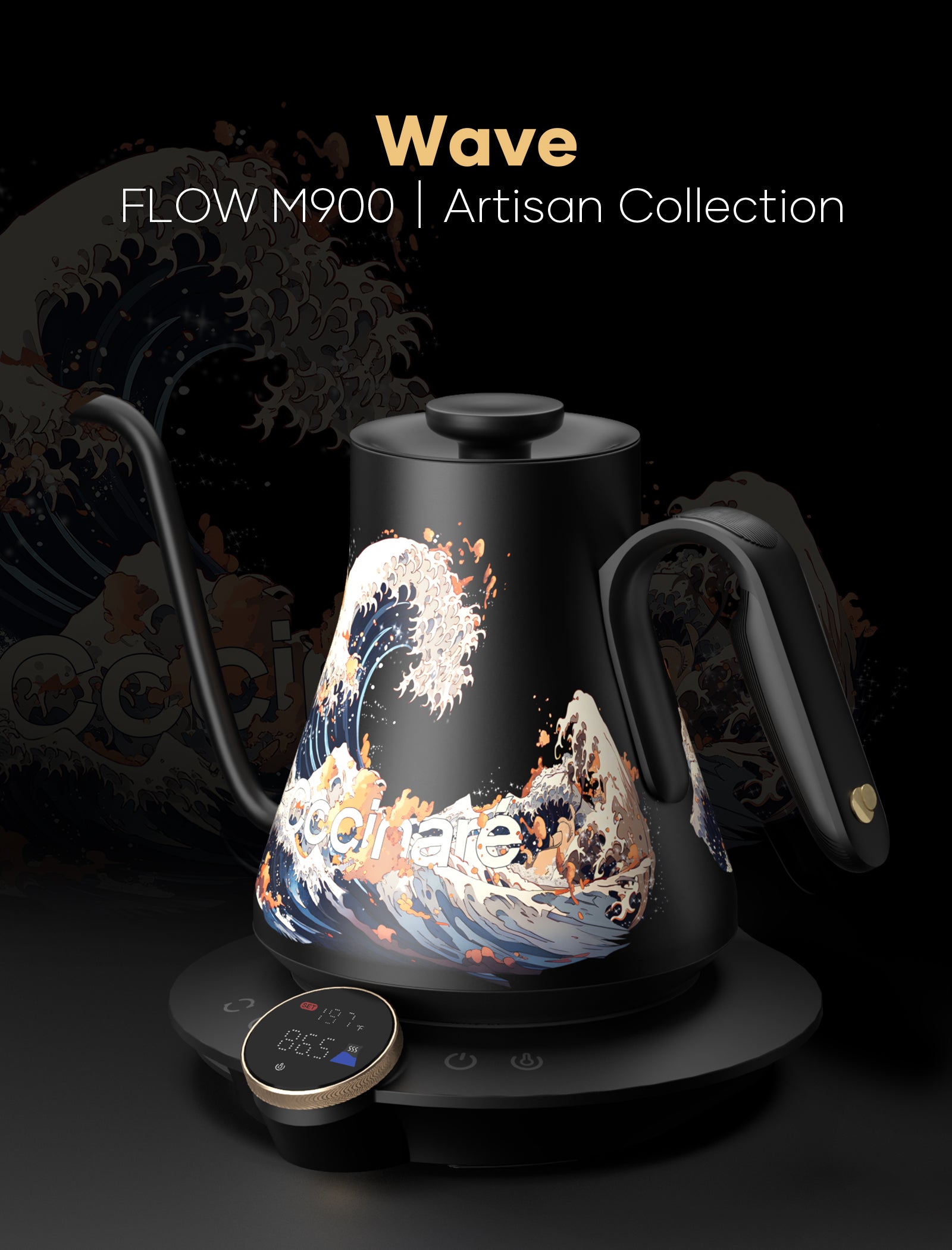 Cocinare Artisan Collection Wave Electric Kettle