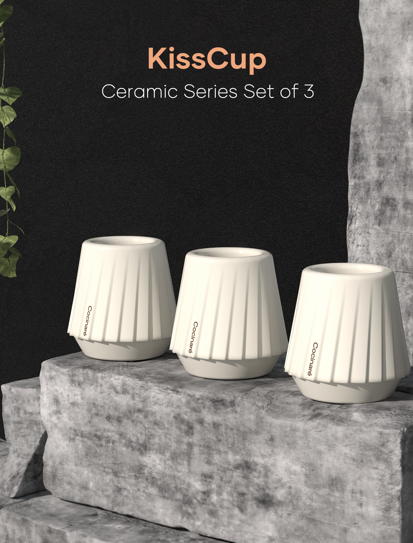 Cocinare KissCup Ceramic Tasting Cup Set of 3