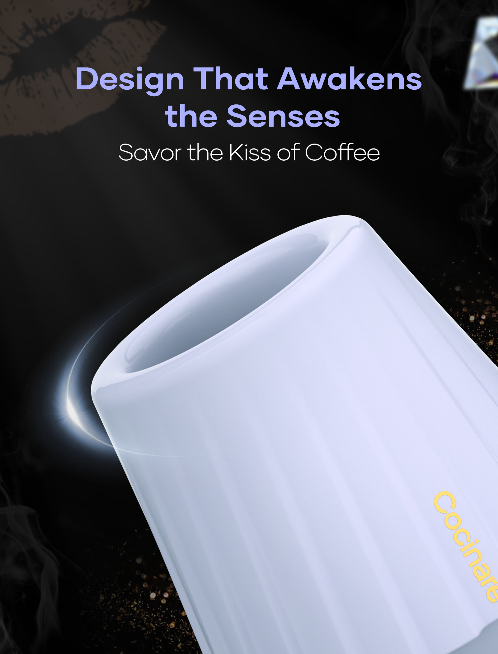 Cocinare KissCup Ceramic Tasting Cup