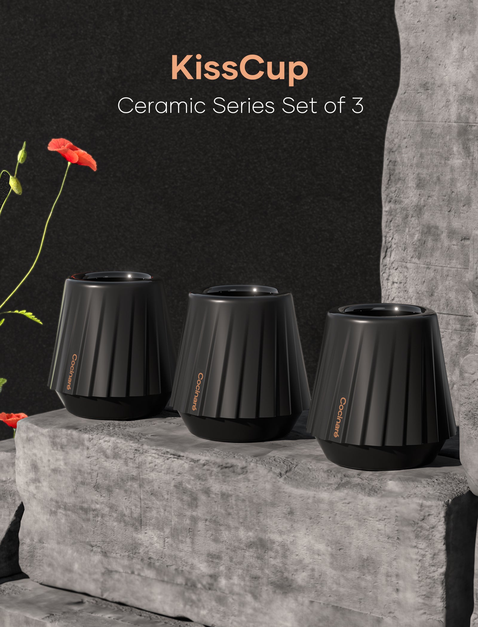 Cocinare KissCup Ceramic Tasting Cup Set of 3