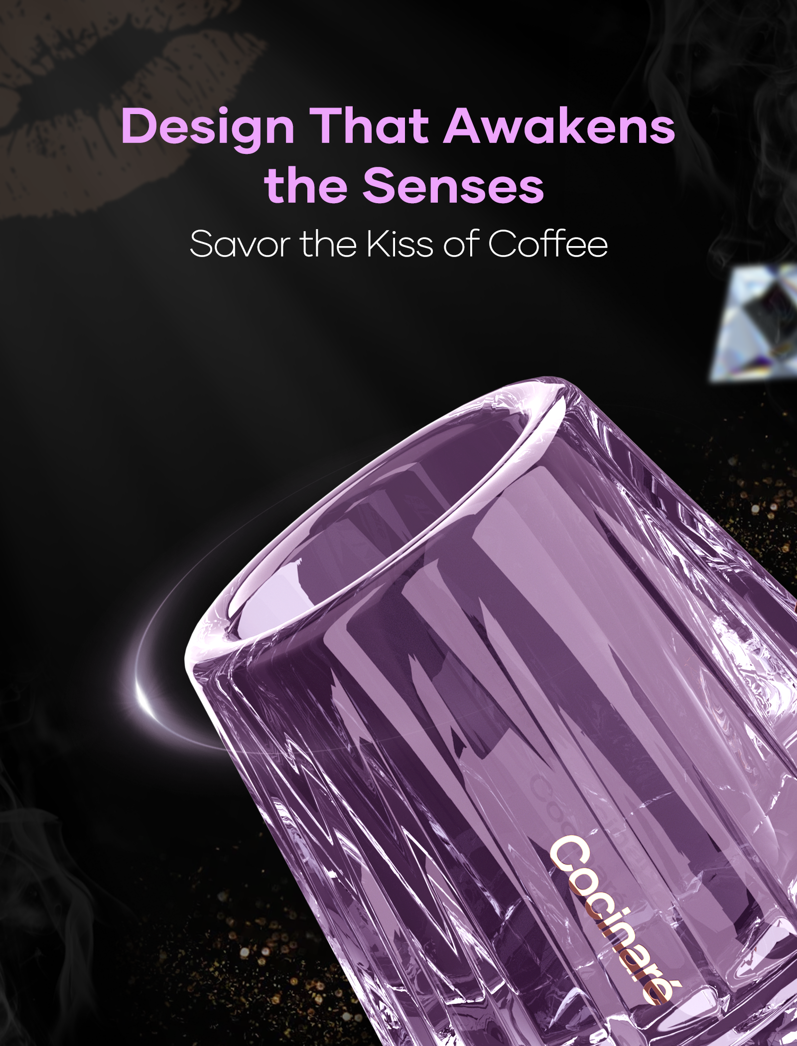 Cocinare KissCup Crystal Tasting Cup