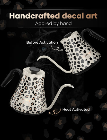 Cocinare Color-changing Collection Oat Leopard Electric Kettle