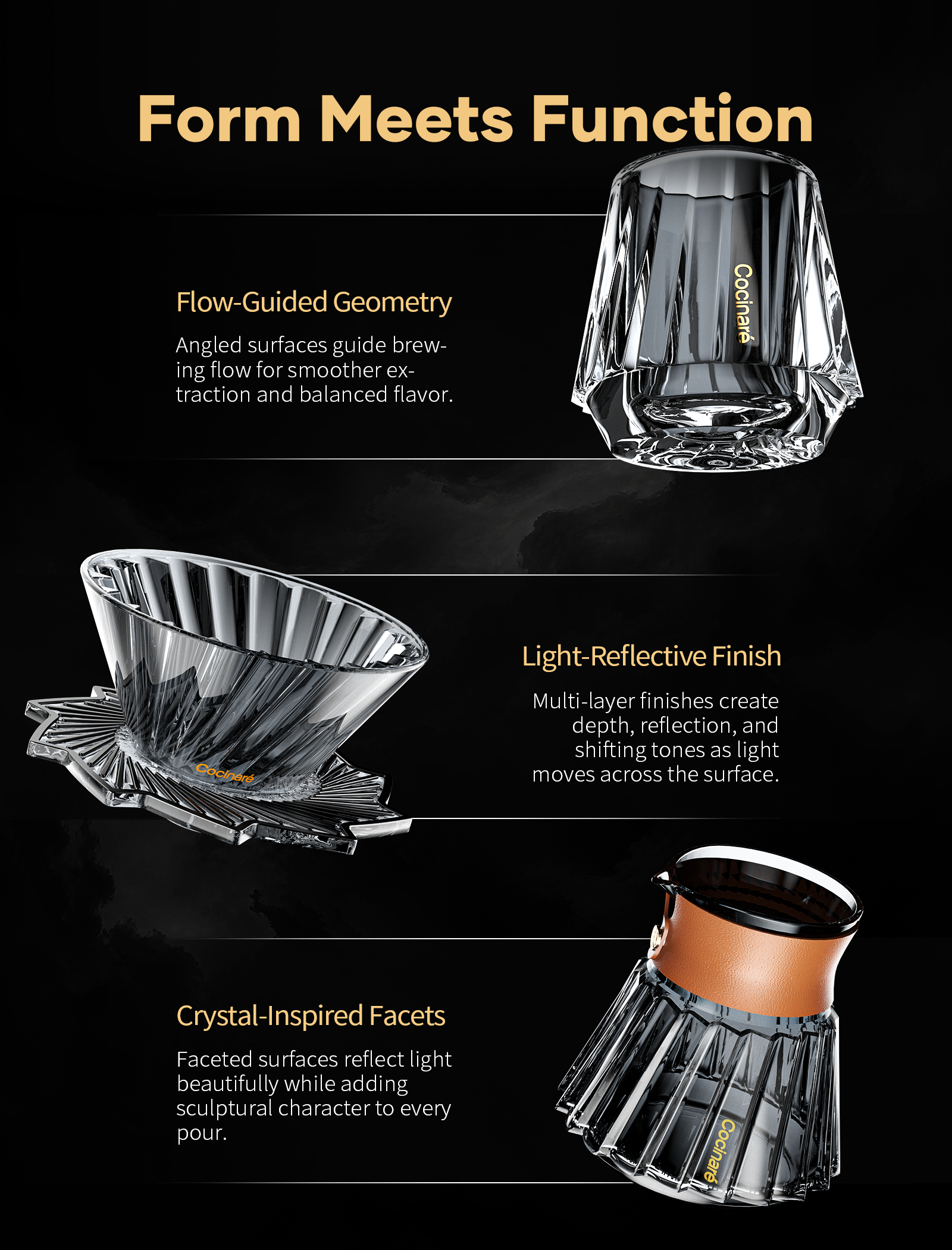 TasteSet Crystal Coffee Tasting Set 6