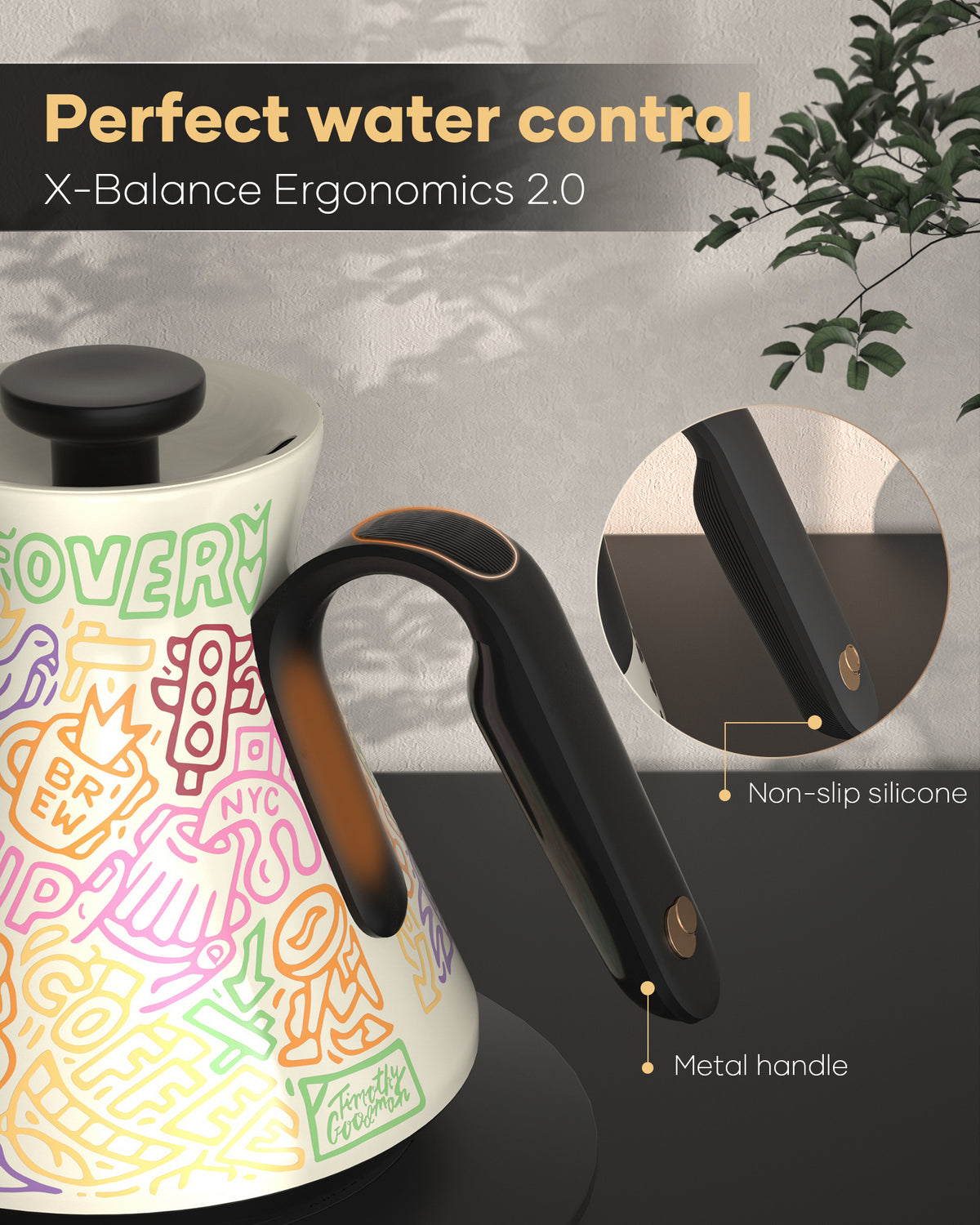 Cocinare x Timothy Goodman Artist Edition Electric Kettle