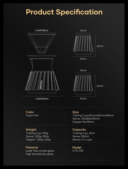 Cocinare TasteSet Crystal Coffee Tasting Set