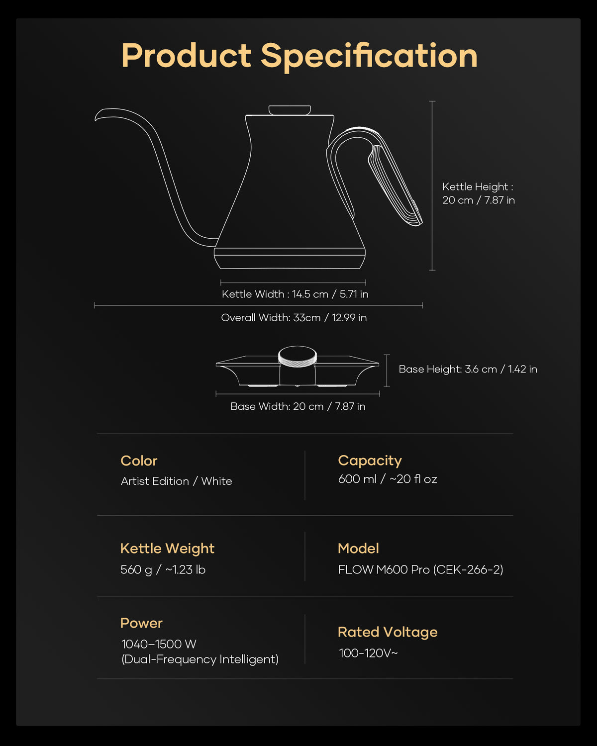 Cocinare x Timothy Goodman Artist Edition Electric Kettle