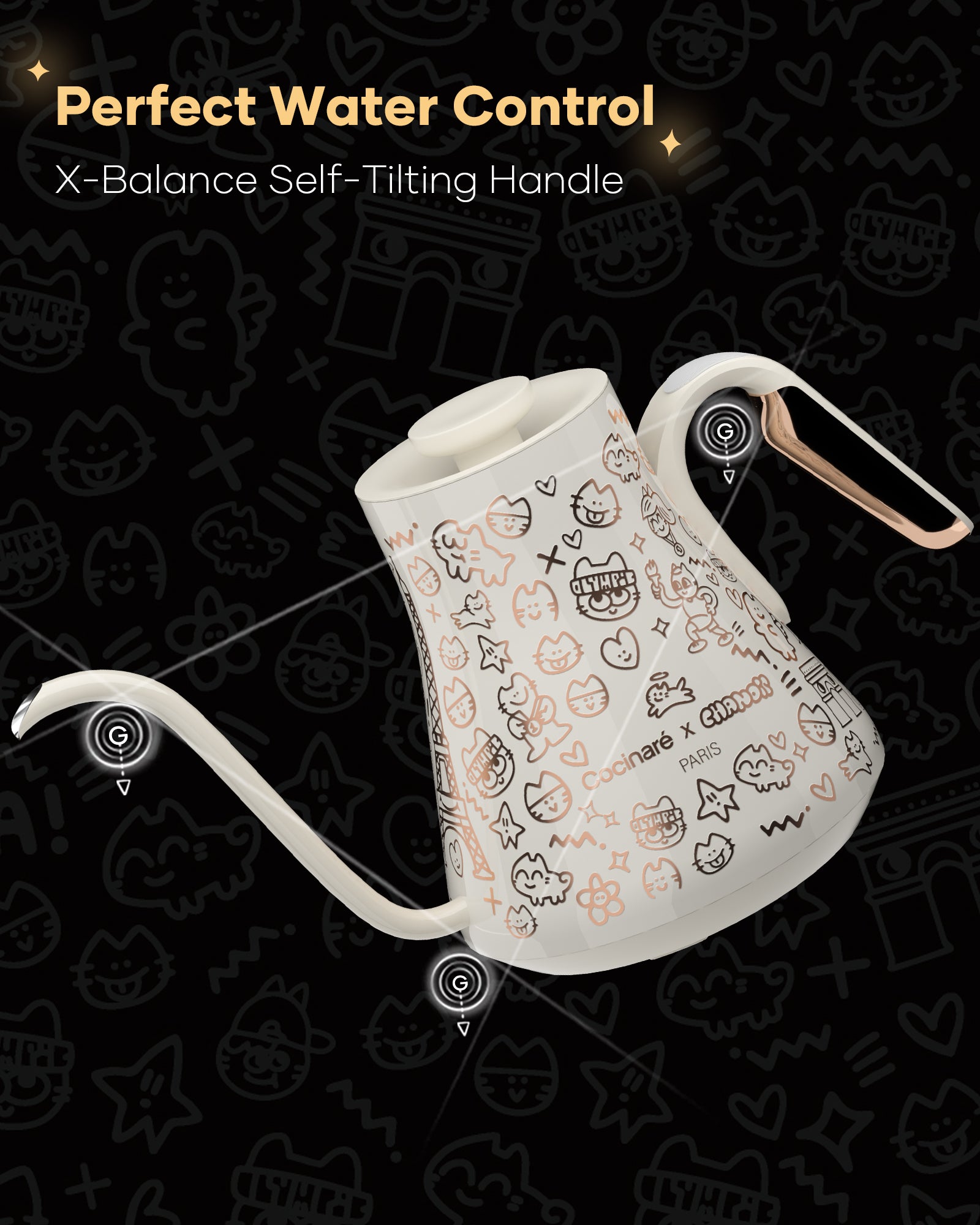 Cocinare x Chanoir Flow M9 Pro Electric Kettle