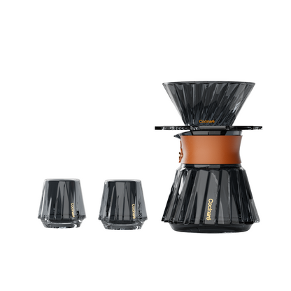 TasteSet Crystal 500ml Coffee Tasting Set - Haze Gray main