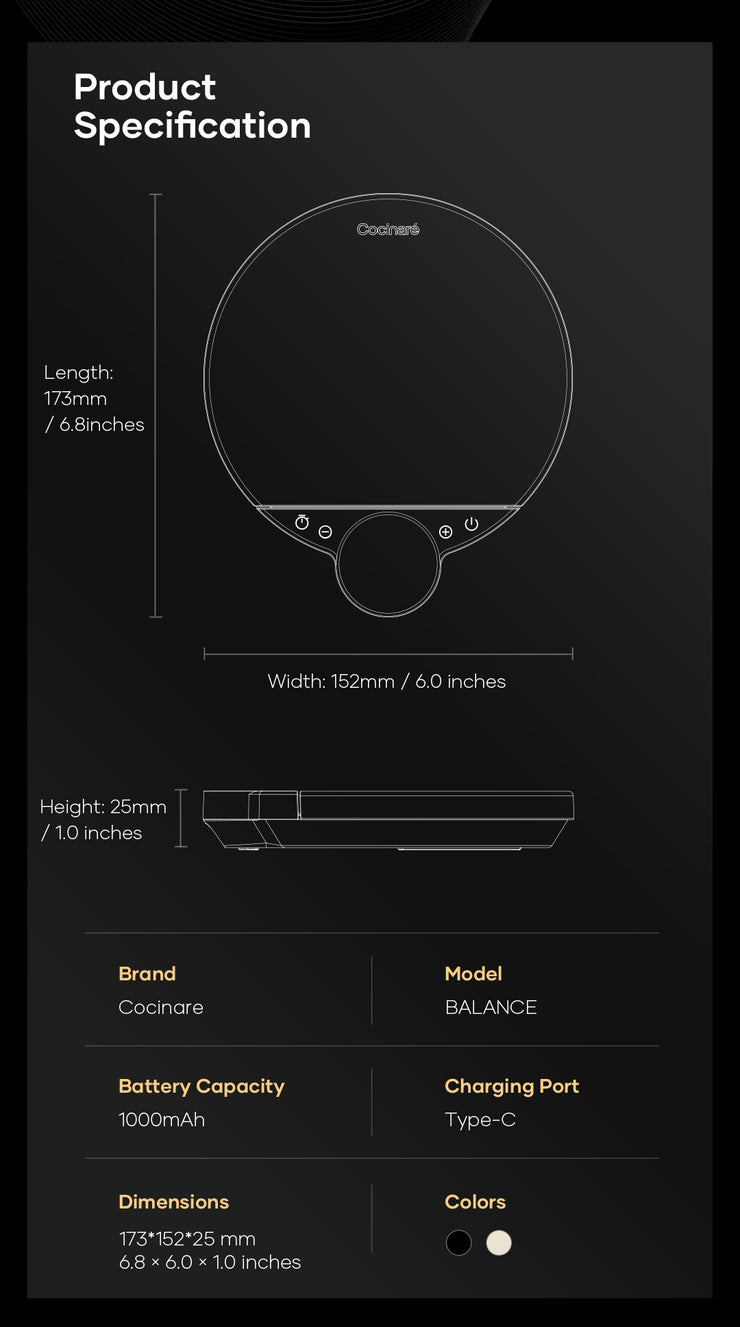 Cocinare BALANCE Precision Coffee Scale