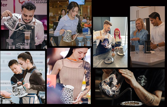 Cocinare partners brewing with Cocinare kettles at events and cafes around the world