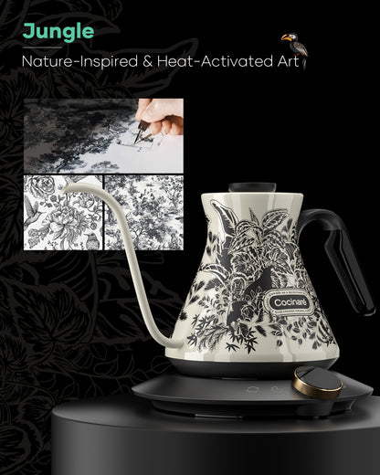 Cocinare Color-changing Collection Jungle Electric Kettle