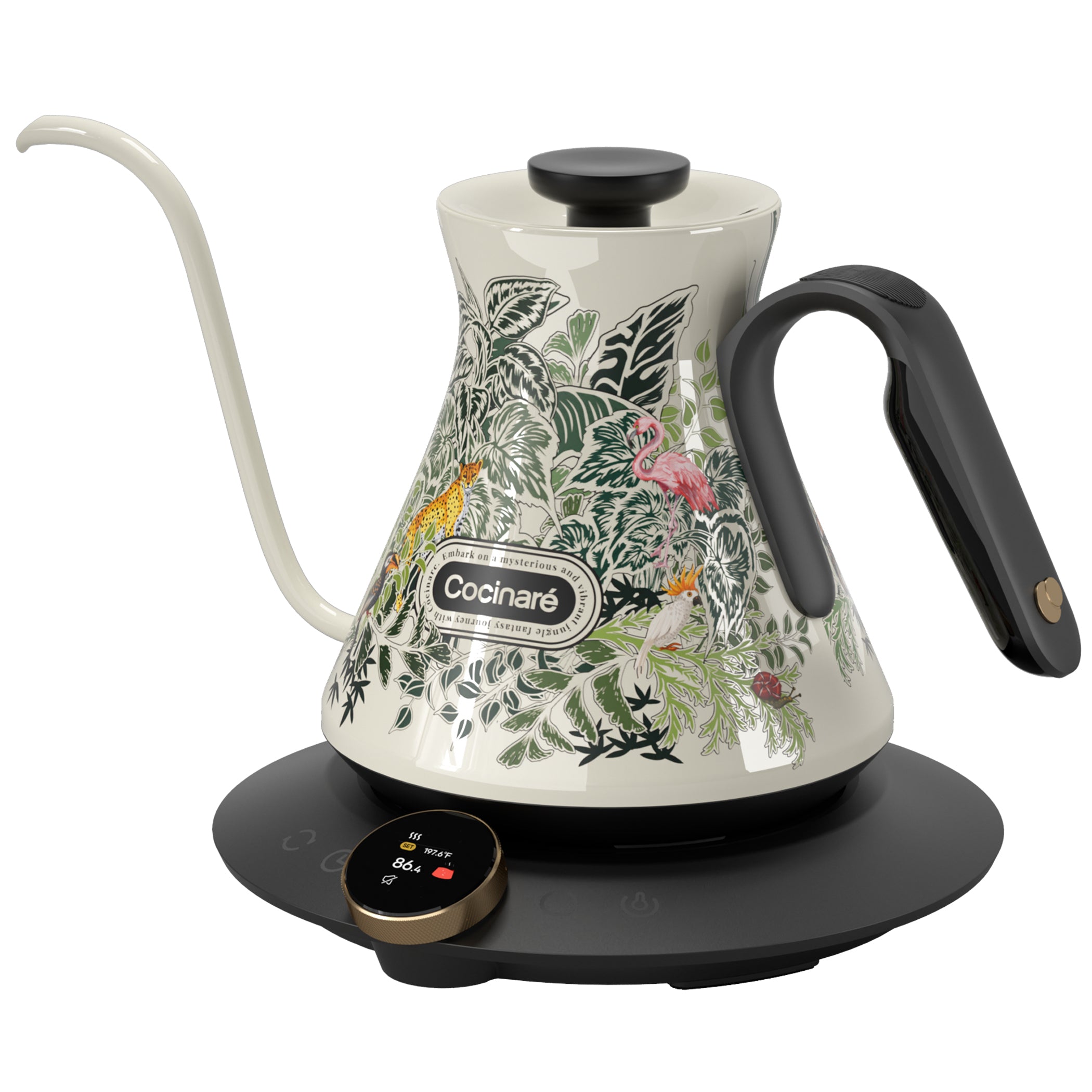 Cocinare Color-changing Collection Jungle Electric Kettle