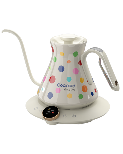 Cocinare Color-changing Collection Polka Electric Kettle